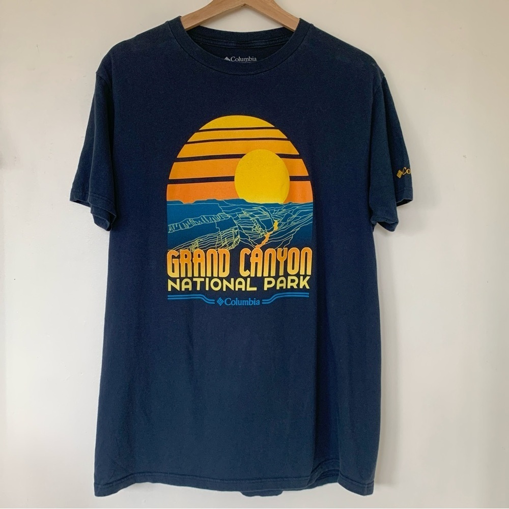 Columbia Grand Canyon National Park Navy Short Sleeve Graphic Tee Size L…